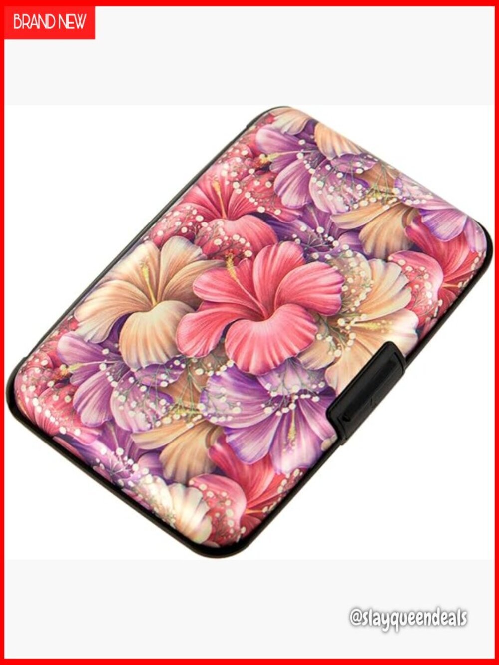 Slim RFID Blocking Aluminum Card Holder with 7 Slots for Women Men